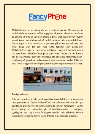 telefonreparatör linköping | Fancyphone.se