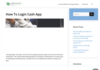 Cash App Login Issue - Check Out The Steps Here