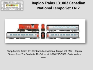 Rapido Tempo - Rapido Trains 131002 Canadian National Tempo Set CN 2