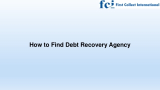 How to Find Debt Recovery Agency