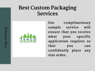 Best Custom Packaging Services