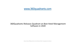 360Quadrants Releases Quadrant on Best Hotel Management Software in 2020