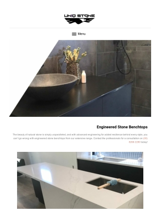 Engineering Stone Benchtops