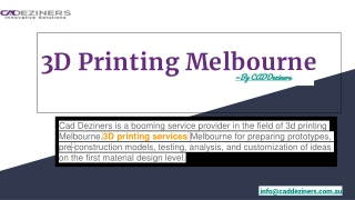 3D Printing Melbourne