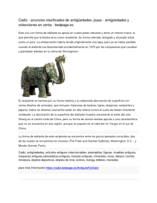 Cadiz - anuncios clasificados de antigüedades, joyas - antigüedades y colecciones en venta - bedpage.es-converted-conver