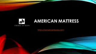 American Mattress