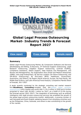 Global Legal Process Outsourcing Market