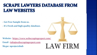 Scrape Lawyers Database from Law Websites