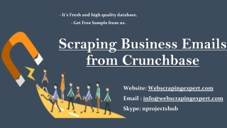 Scraping Business Emails from Crunchbase