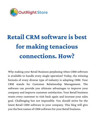 Retail CRM