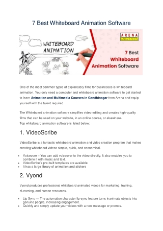 7 Best Whiteboard Animation Software