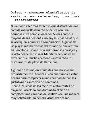 Oviedo - anuncios clasificados de restaurantes, cafeterías, comedores - restaurantes-converted