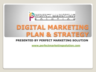DIGITAL MARKETING PLAN & STRATEGY