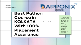 Best Python Course in KOLKATA With100% Placement Assurance