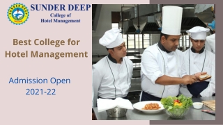 Admission Open In best college for hotel management