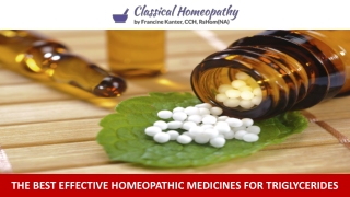 The Best Effective Homeopathic Medicines for Triglycerides