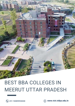 Best Colleges for BCA in Meerut | Top BBA Colleges in Uttar Pradesh | College fo