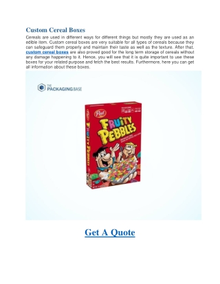 Custom Cereal Boxes-Window Cupcake Boxes