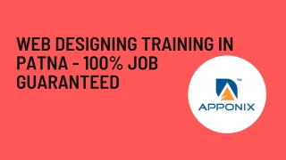 Web Design and Development Training in patna