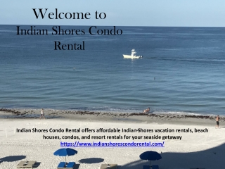 Indian shores vacation rentals