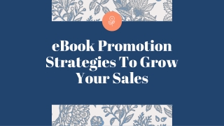 eBook Promotion Strategies To Grow Your Sales