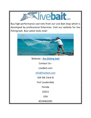 Live Fishing Bait | Livebait.com