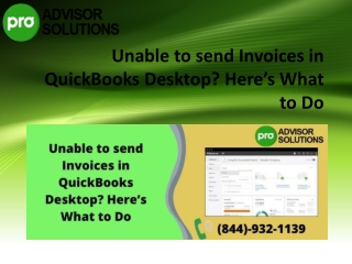 How to mend Unable to send Invoices in QuickBooks