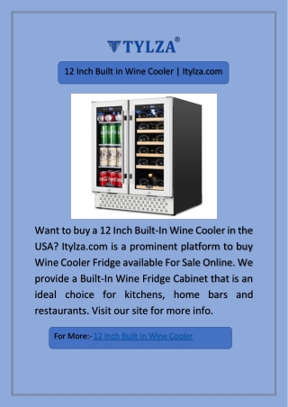 12 Inch Built in Wine Cooler | Itylza.com