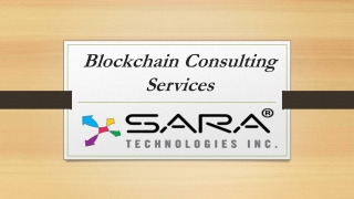 Blockchain Consulting Services
