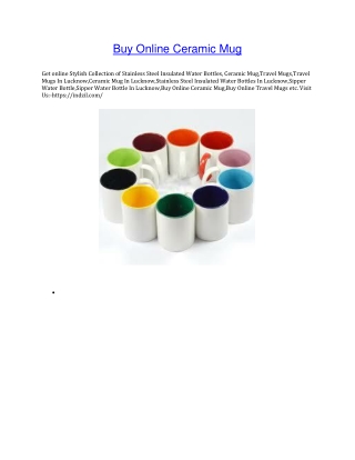 Buy Online Ceramic Mug