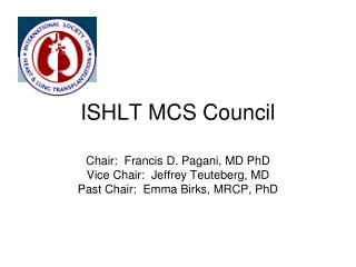 ISHLT MCS Council