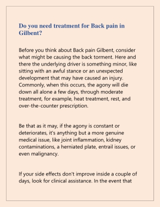 Get effective Heal Pain in Gilbent