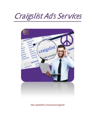 Craigslist Ad's Services