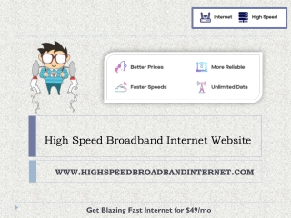 High Speed Broadband Internet Website