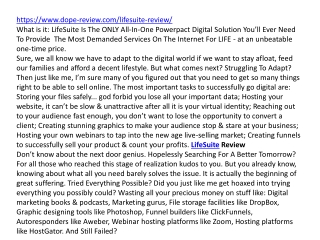 LifeSuite Review