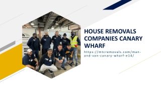 HOUSE REMOVALS COMPANIES CANARY WHARF