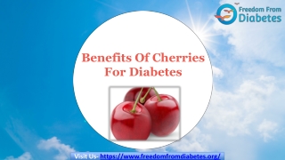 Health Benefits Of Cherries For Diabetes