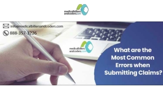 What are the most common errors when submitting claims?