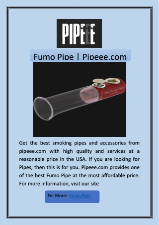 Fumo Pipe | Pipeee.com