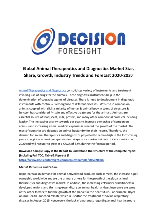 Global Animal Therapeutics and Diagnostics Market.docx