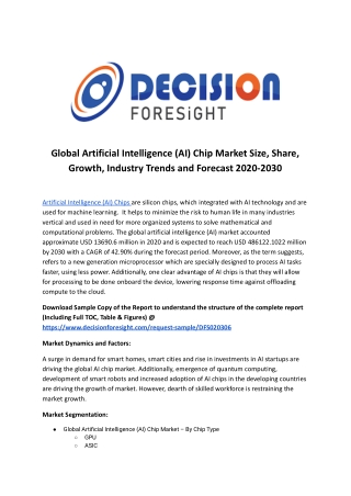 Global Artificial Intelligence (AI) Chip Market.docx