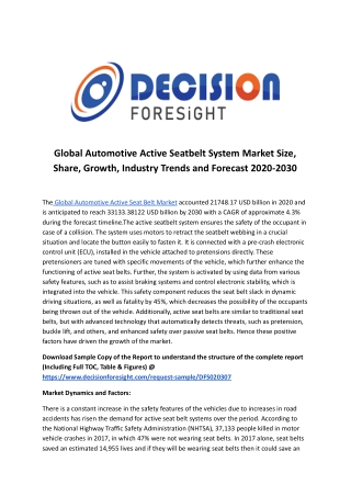 Global Automotive Active Seatbelt System Market.docx
