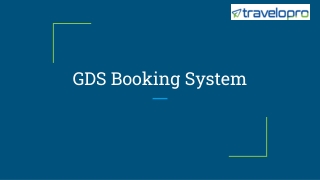 GDS Booking System
