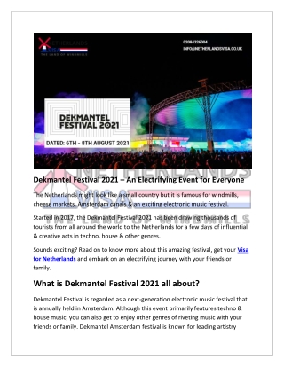 Dekmantel Festival 2021 – Dance your heart out in the Netherlands