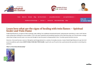 Learn here what are the signs of healing with twin flames – Spiritual healer