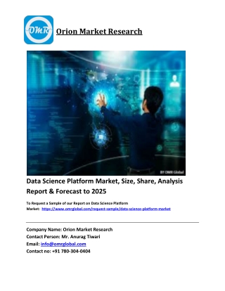 Data Science Platform Market Trends, Size, Competitive Analysis and Forecast 201