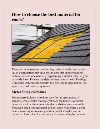 Get the best New Roofs in Ashford