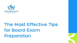 The Most Effective Tips for Board Exam Preparation