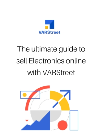 The ultimate guide to sell Electronics online with VARStreet