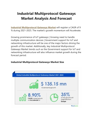 Industrial Multiprotocol Gateways Market Analysis